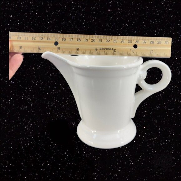 Coronado White by Nancy Calhoun White Pottery Pitcher Creamer Made In Portugal - Picture 2 of 12